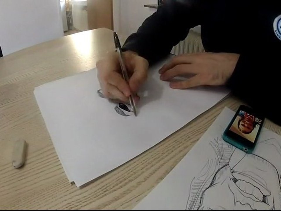 Handball - Making Off Caricature Mikkel Hansen par Igor Anic