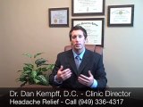 Eliminate  Headaches in Irvine with Dr. Dan Kempff