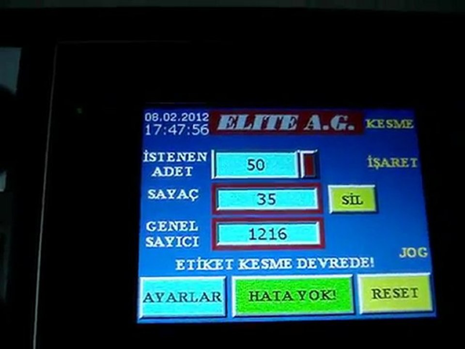 JM-110LRE SICAK SOĞUK ETİKET KESME-COLD-HOT LABEL CUTTING