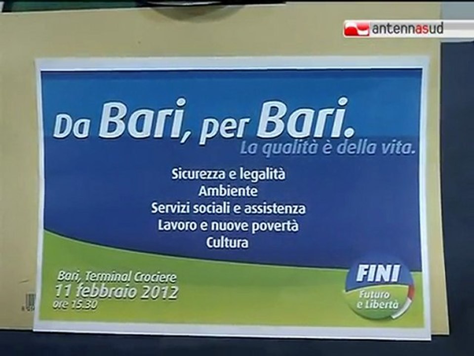 TG 08.02.12 Fli verso il congresso a Bari: "Le primarie? Quelle delle idee"