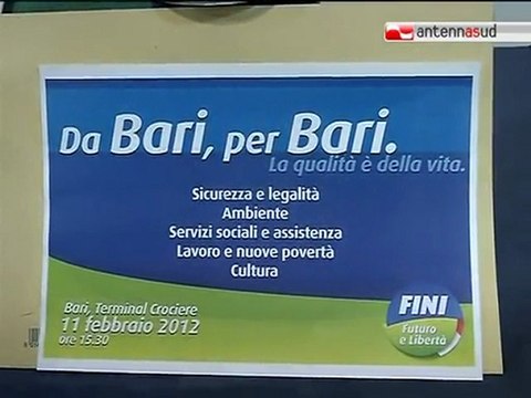 TG 08.02.12 Fli verso il congresso a Bari: Le primarie? Quelle delle idee