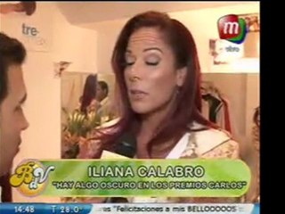 Pronto.com.ar Iliana y la polémica por los premios Carlos