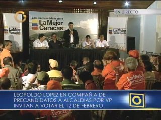 Voluntad Popular realizó acto en apoyo a sus precandidatos en Caracas