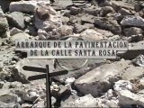 INICIO DE LA OBRA DE PAVIMENTACION DE LA CALLE SANTA ROSA