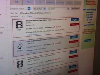 Viewing Terms & Conditions on Broadjam