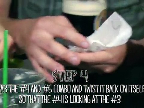 One Badass Cocktail Napkin Origami Trick! - Scam School