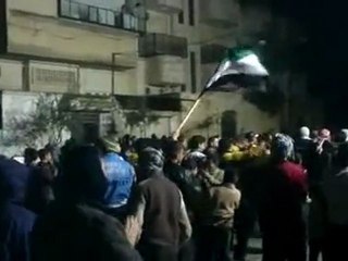 حماه - حي طريق حلب التوحيد - مسائية الثوار نصرة لحمص...
