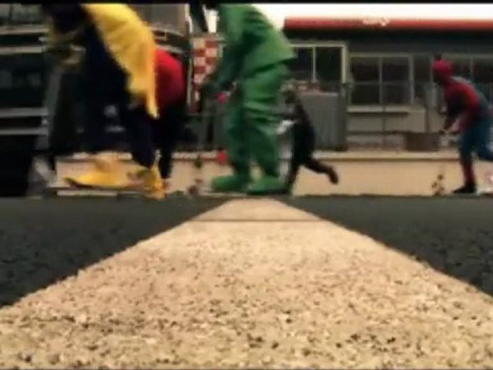 Moshi Monster Katsuma in a Race