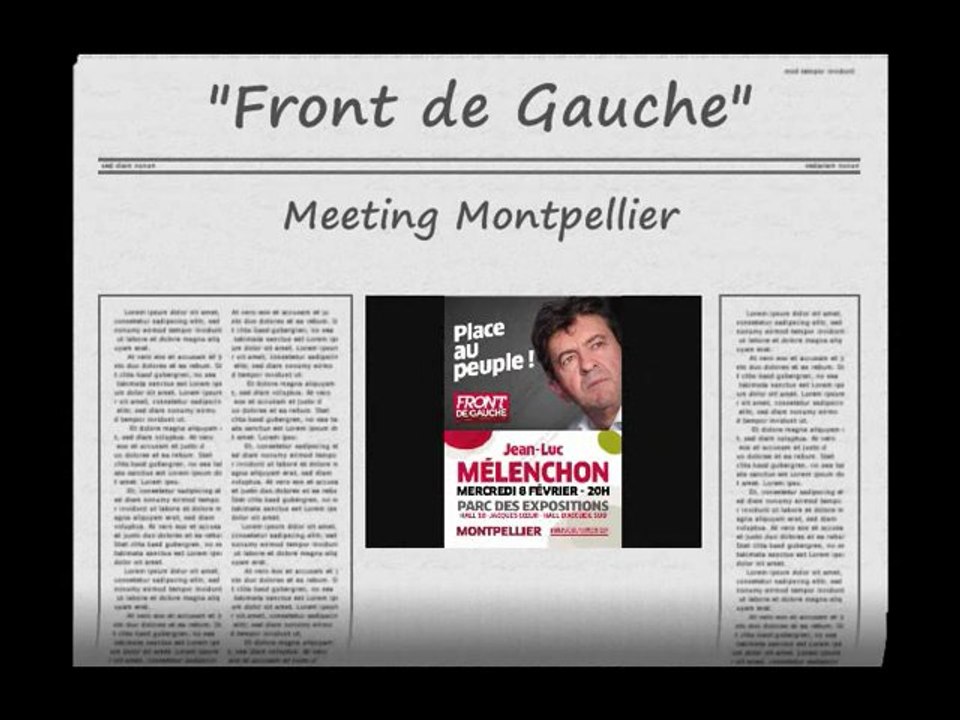 MEETING MONTPELLIER avec les militants