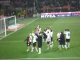 Milan - Juventus 1 - 2 Tim Cup Coppa Italia 11/12 - festeggiamenti post partita e rissa Chiellini