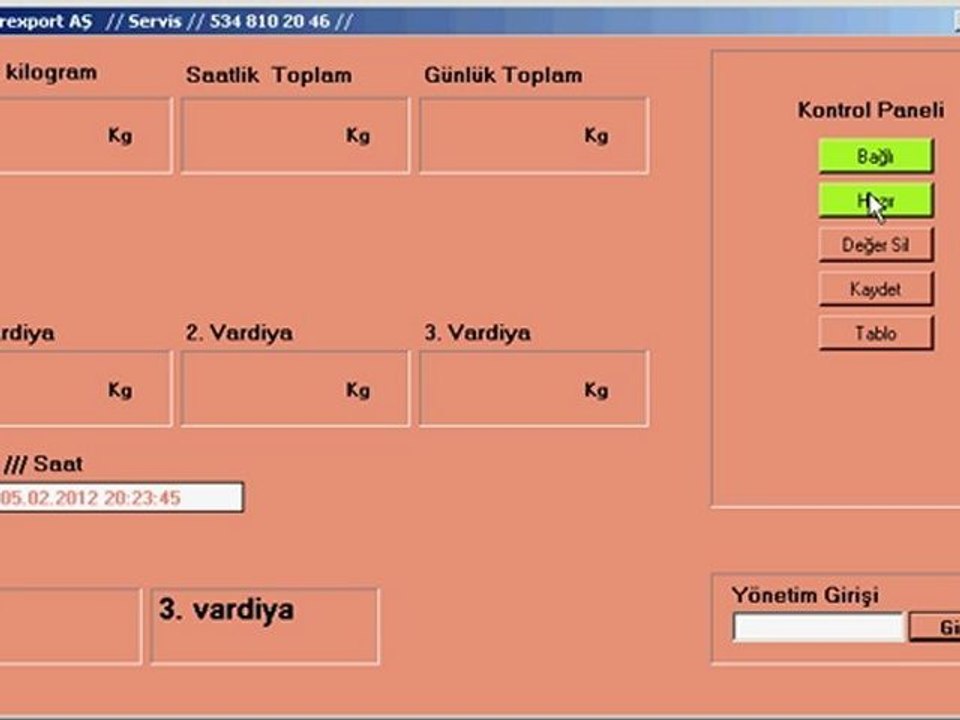 kantar programı.