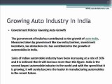 Growing auto industry in India