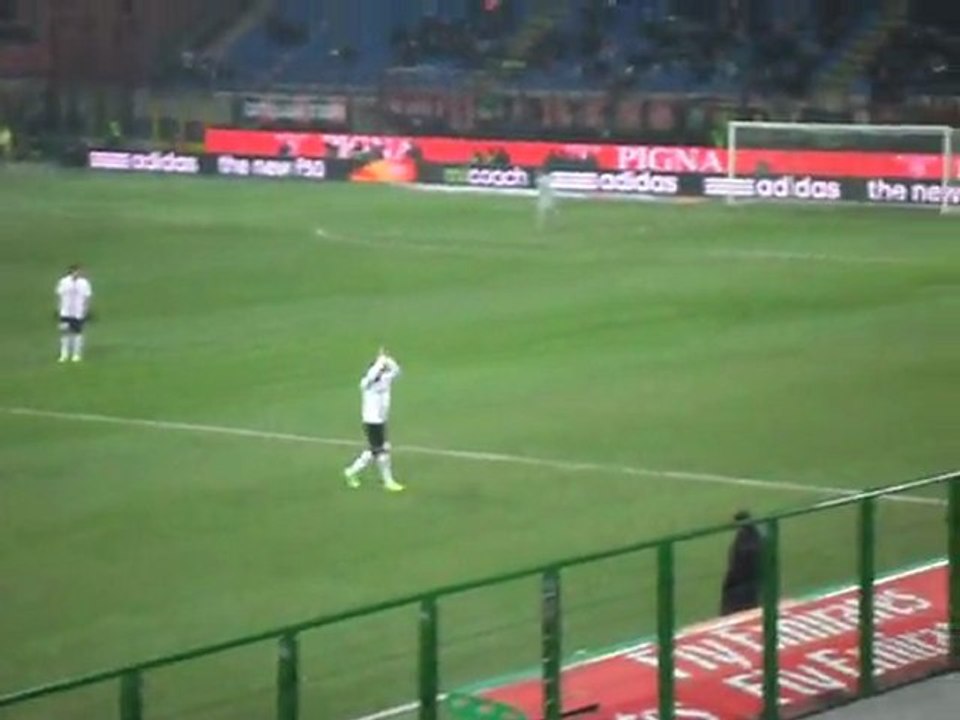 Sostituzione Del Piero e Borriello Milan - Juventus 1 - 2 Tim Cup Coppa Italia 11/12