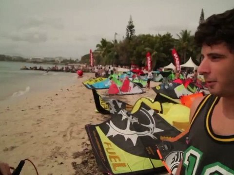 Alex Pastor presents Noumea Kitesurf Pro - Day 1 - PKRA 2011