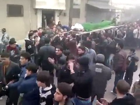 فري برس كفرنبل المحتلة تزف عريسها الشهيد حسين الأسود7 2 2012 ج1