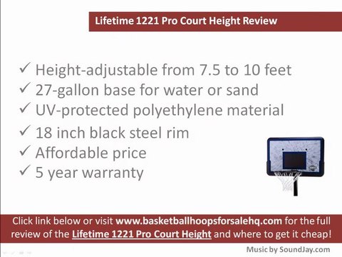 Lifetime 1221 Pro Court Basketball Hoop Review