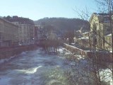 La Bourboule: La Dordogne sous les glaces