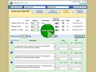 Apartment Move In - Out Cleaning Bidding Module - CleanBid.net