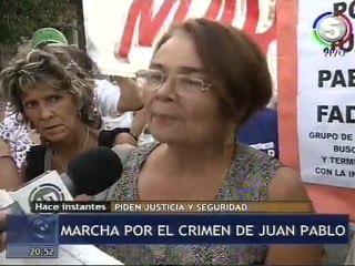 Marcha de inseguridad canal 5. Jueves 9 2012
