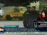 Ex paramilitares llegaron a Colombia y fueron trasladados