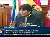 Morales denuncia manipulación construcción tramo carretero