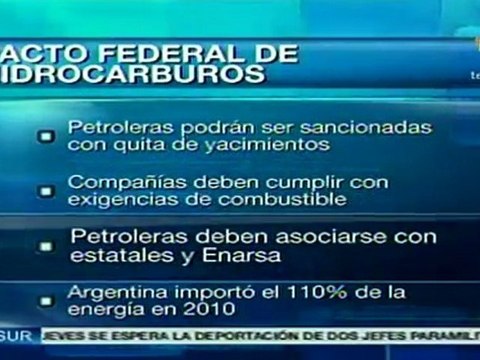 Argentina firmará pacto Federal de Hidrocarburos