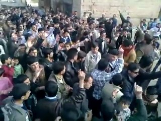 فري برس   إدلب ـ معرشمشة ـ مظاهرة صباحية نصرة للمدن ولاسقاط بشار 9 ـ 2 ـ 2012
