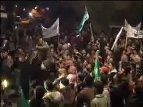 فري برس ادلب سرمين مظاهرة منتصف الليل نصرة لحمص 9 2 2012 ج2