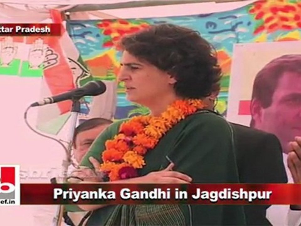Priyanka Gandhi Vadra campaigns in Jagdishpur, Amethi (U.P)