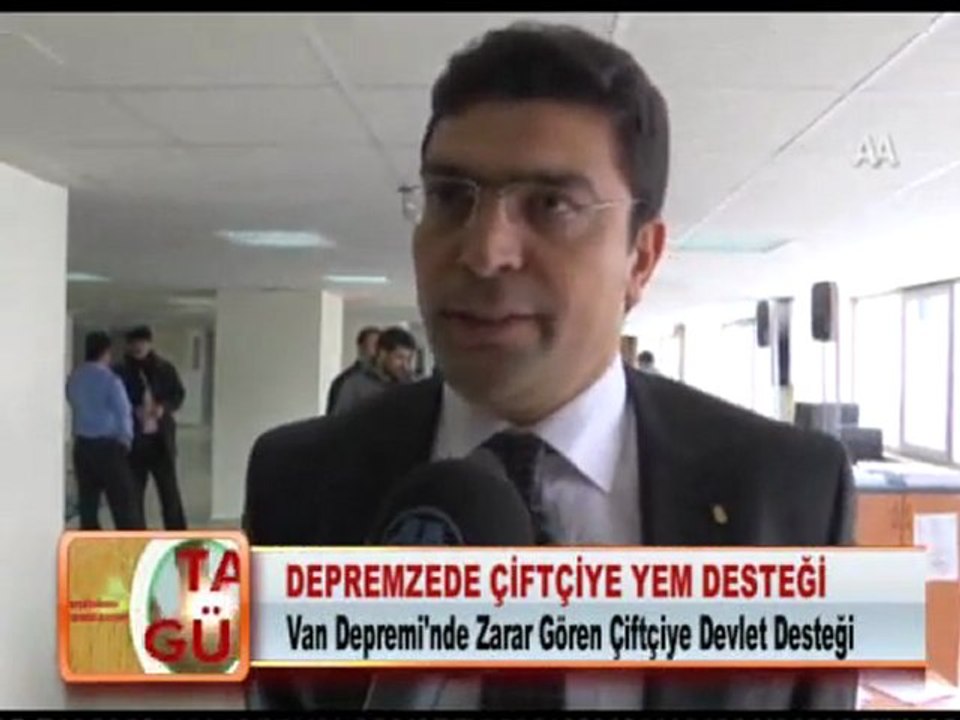 DEPREMZEDE ÇİFTÇİYE YEM DESTEĞİ 07.02.2012