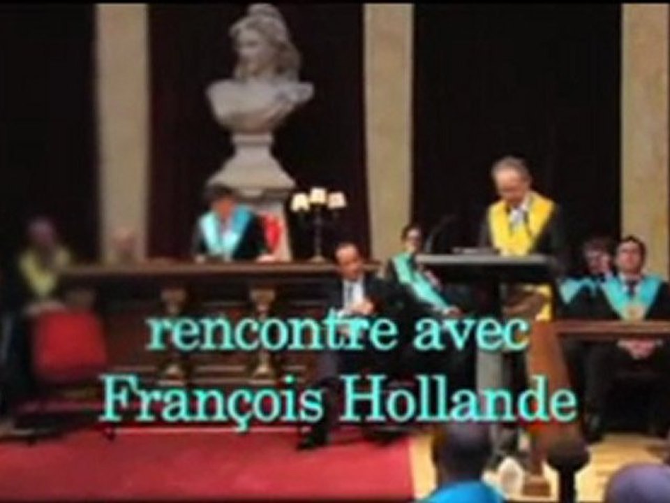 François Hollande chez les Francs-Maçons au Grand Orient de France