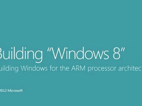 Windows 8 ARM details