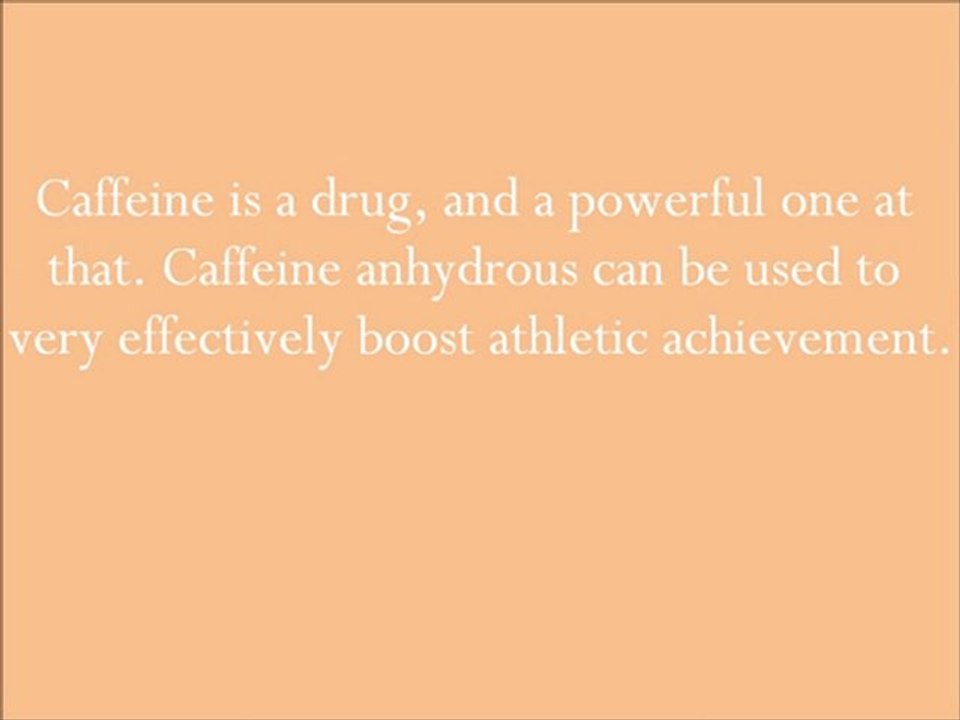 Caffeine Powder Instead of Steroids