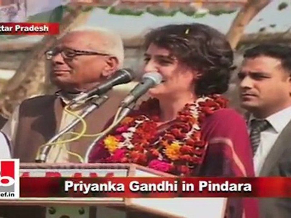 Priyanka Gandhi Vadra in Pindara, Amethi (U.P) 3rd Feb. 2012 Part 1