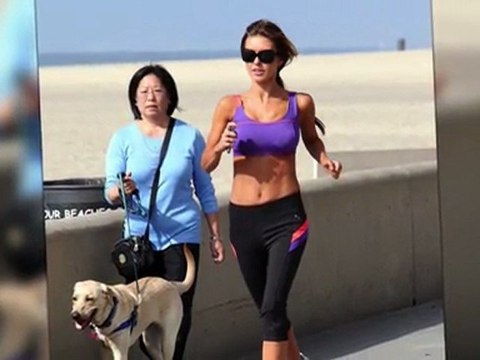 Audrina Patridge est sexy en faisant son jogging
