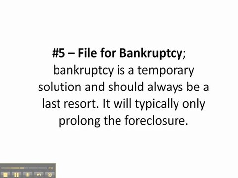 Avoid Foreclosure Options