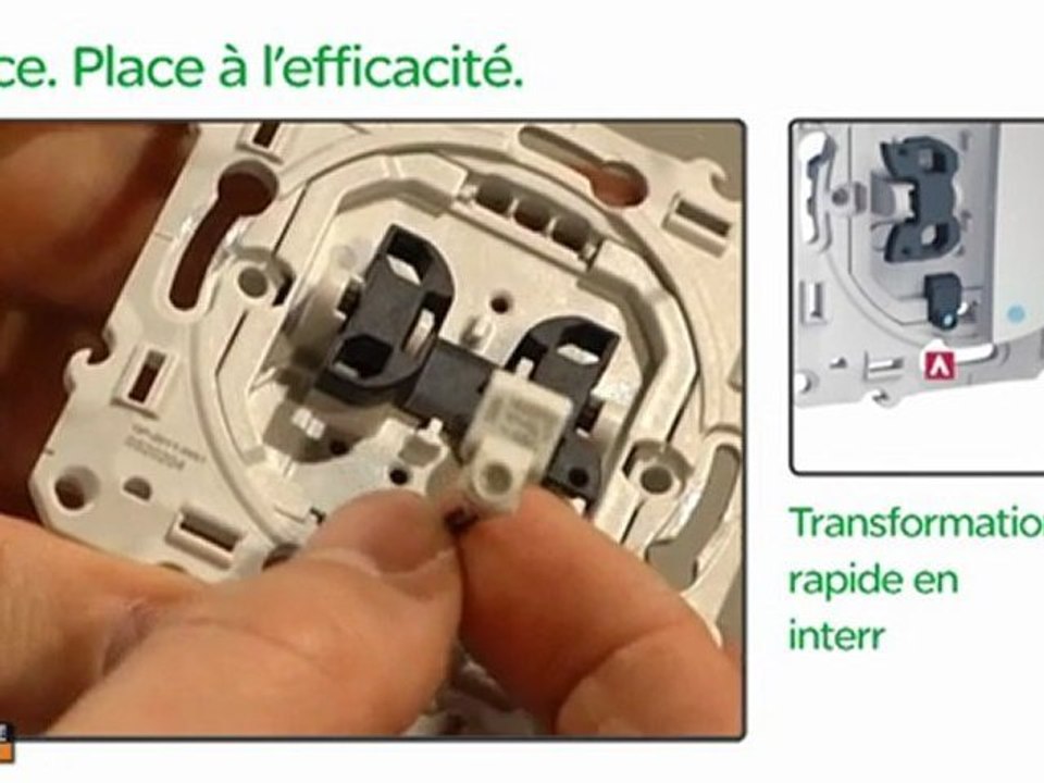 Mise en oeuvre appareillage encastré Odace