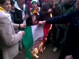 فري برس   عامــــودا إحراق العلم الايراني 9 2 2012