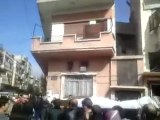 فري برس   حمص حي الخالدية تشييع الشهيد البطل مهند خالد زعرور 9 2 2012