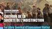 Francis Cousin: Critique de la société de l’indistinction (Le Libre Journal d'Emmanuel Ratier, Radio Courtoisie, 08/02/2012)