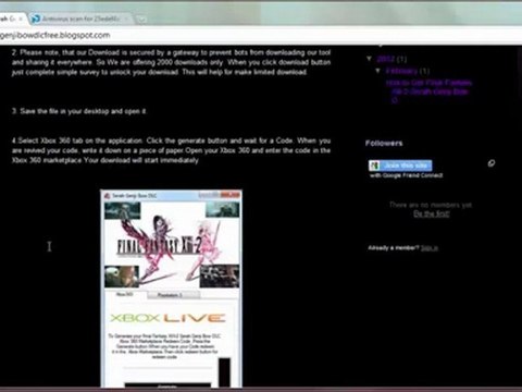 Final Fantasy XIII-2 Serah Genji Bow DLC Free on Xbox 360 -PS3