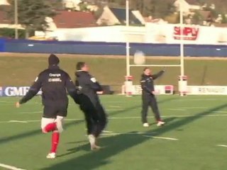 XV de France: les entraînements continuent malgré le froid