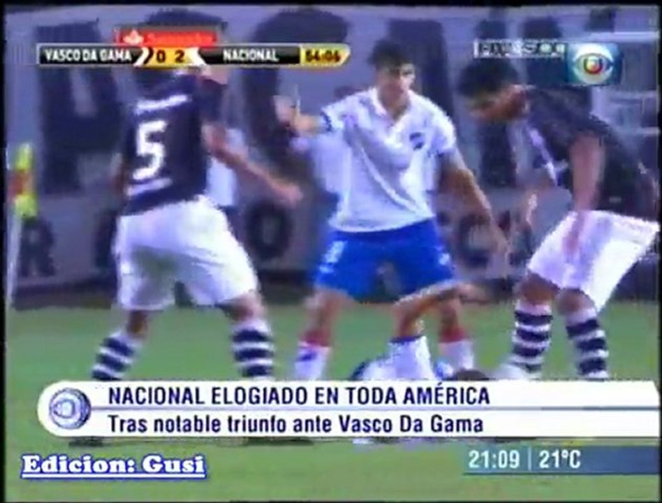 Nacional elogiado en toda america