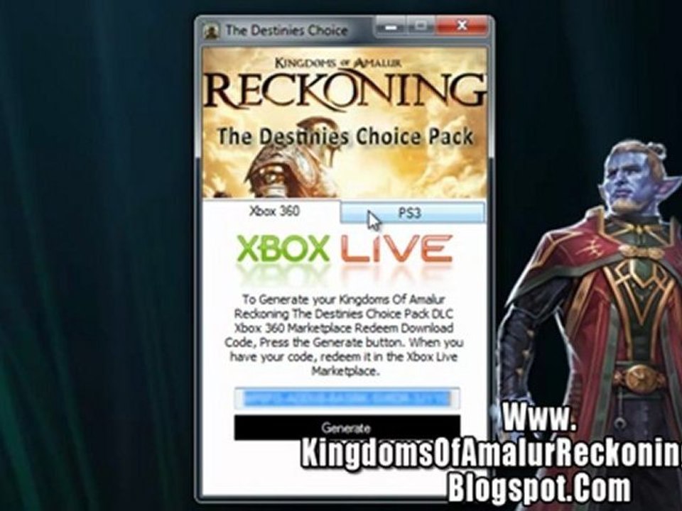 Get Free Kingdoms Of Amalur Reckoning The Destinies Choice Pack DLC - Xbox 360 - PS3