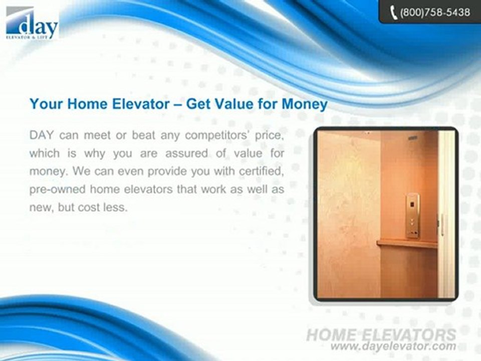 Elevators, Home Elevators, Residential Elevators - DAY Elevator & Lift
