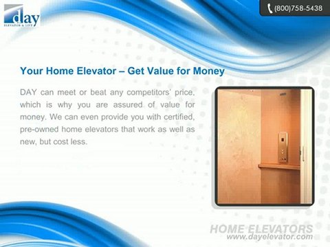 Elevators, Home Elevators, Residential Elevators - DAY Elevator & Lift