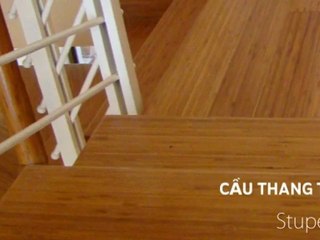 Cầu thang gỗ tre - www.cauthangtre.com