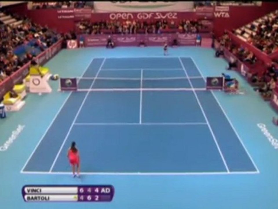 Bartoli gewinnt gegen vinci