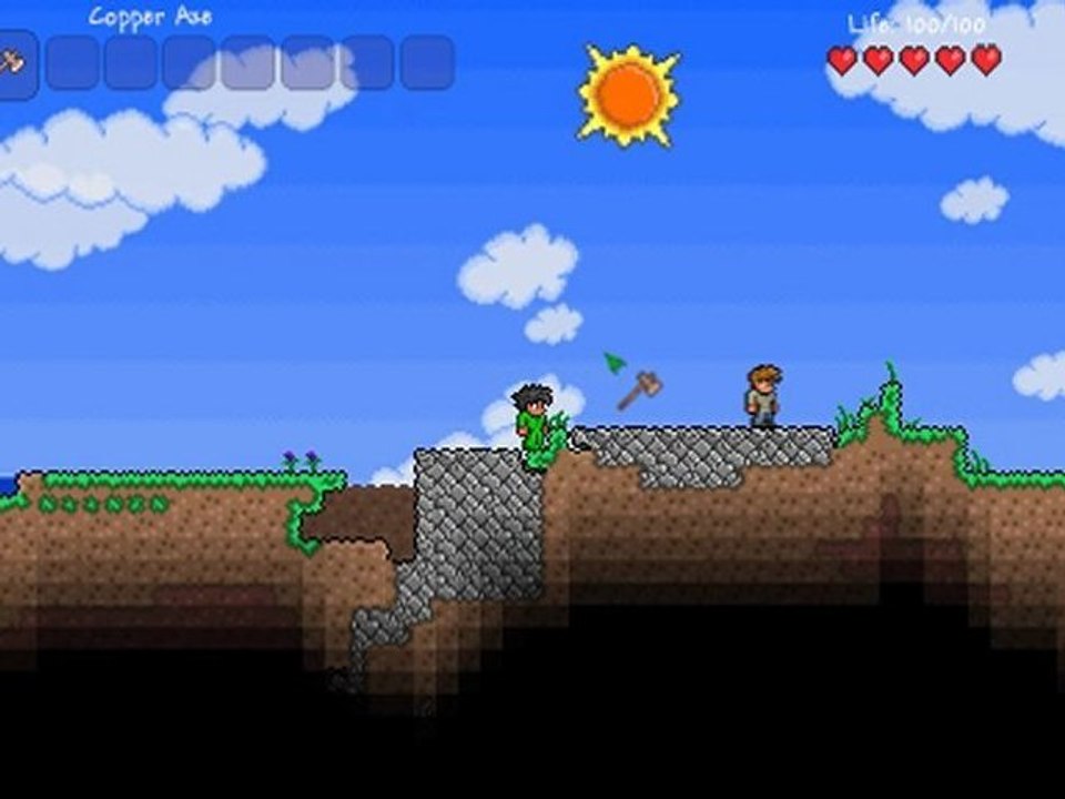 Terraria:l'aventure survie épisode 1