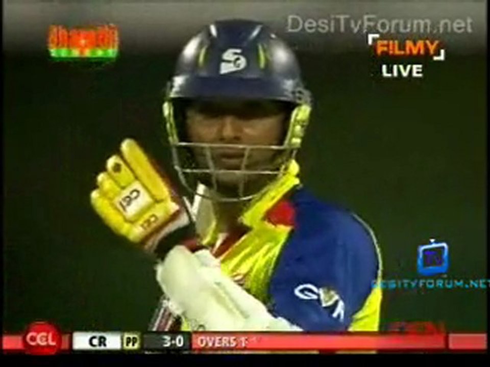 CCL Telugu Warriors vs.Chennai Rhinos- Chennai Inning Ov01-02
